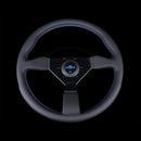 Personal Neo Grinta Steering Wheel - 350mm | Black / Black Leather / Blue
