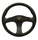Personal Neo Actis Steering Wheel - 330mm | Black Leather / Yellow Stitch