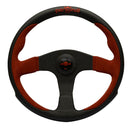 Personal Pole Position Steering Wheel - 350mm | Black/Red Leather