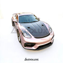AeroLuxe 13-25 Porsche 981/718 Boxster/Cayman Spec-RS Dry Carbon Hood