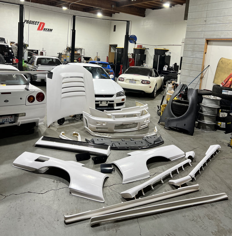 AeroLuxe 98-02 Nissan Skyline R34 Spec-STN Full Kit – Legacy Racing
