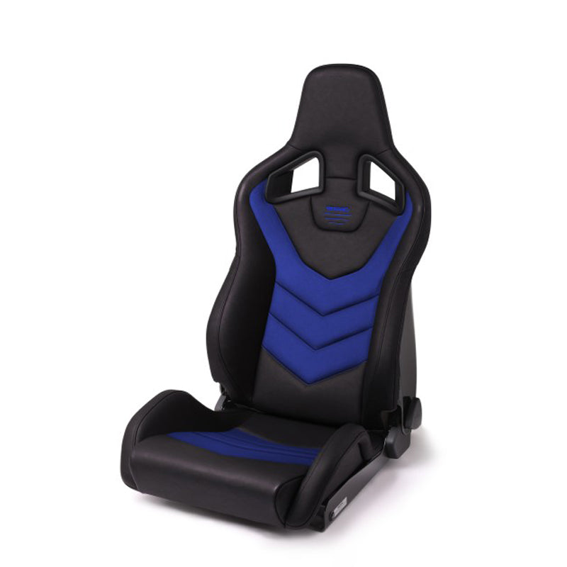 Recaro Sportster GT Seat - Vinyl Black / Blue Suede / Right Hand