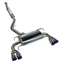 Remark Sports Touring Catback Exhaust (Burnt Stainless Steel with Resonator) - Subaru Impreza WRX / STI GR Hatchback 08-14