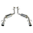Remark Muffler Version Axleback Exhaust (4" Stainless Double Wall Tips) - Lexus IS300 4cyl Turbo / IS350 V6 RWD & AWD 2021+