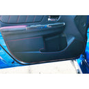 Revel GT Design Door Kick Cover (Red Stitch) - Subaru WRX / STI 16-21