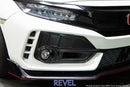 Revel GT Dry Carbon Front Fog Light Covers - 17-21 Honda Civic Type R (FK8)