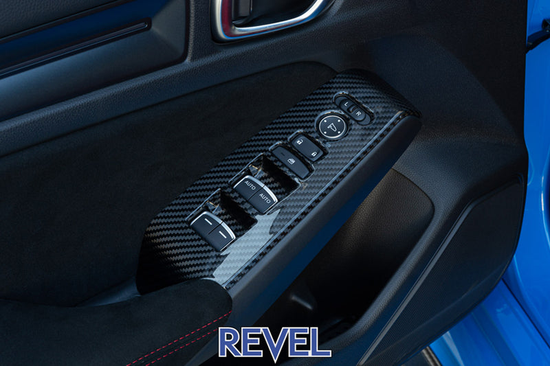 Revel GT Dry Carbon Window Switch Panel Cover - 23+ Honda Civic Type (FL5)