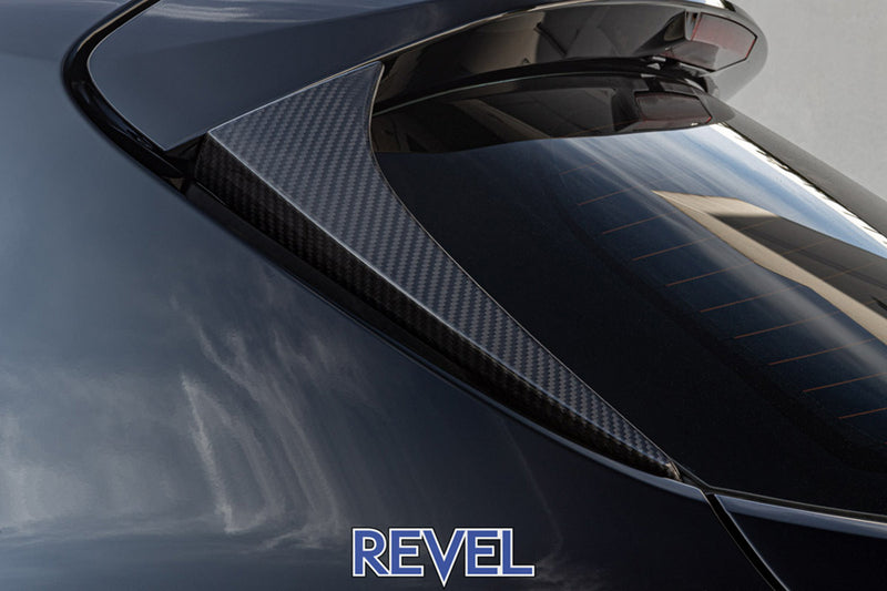 REVEL GT Dry Carbon Rear Window Side Spoiler Covers - 23+ Toyota GR Corolla