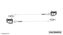 Racebred Components Quick Release Splitter Brackets - 17-21 Honda Civic Type R (FK8)