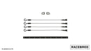Racebred Components Quick Release Splitter Brackets - 23+ Honda Civic Type R (FL5)