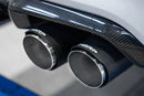 MBRP 3" Quad Rear Exit T304 Stainless Steel Resonator-Back Exhaust – 2019-2021 BMW M2 Competition 3.0L – MBRP S45023CF exact SKU product image