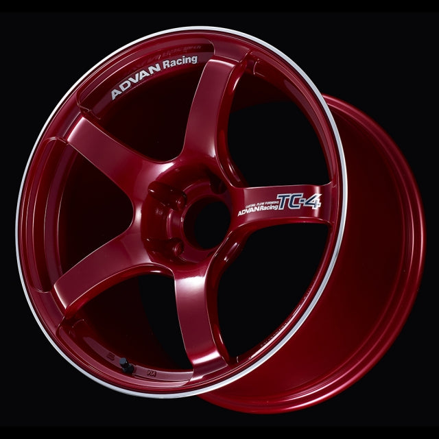 Advan TC-4 Wheel - 18x7.0 / Offset +41 / 4x100 (Racing Candy Red & Ring)
