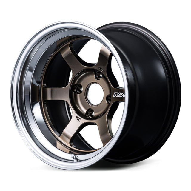 Volk Racing TE37V spec-SR Wheel  - 16x8.0 + 0 | 4x100 |  Shining Bronze Metal w/ FDMC Rim