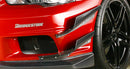 Varis Hiper Canard Double, Carbon - 08-15 Mitsubishi Lancer Evolution X (CZ4A)