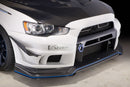 Varis Front Bumper System 4: Ver. 2 with Ver. 2 Carbon Fiber Lip - 08-15 Mitsubishi Lancer Evolution X (CZ4A)