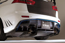 Varis Rear Diffuser for Varis Rear Bumper, Half Carbon - 08-15 Mitsubishi Lancer Evolution X (CZ4A)