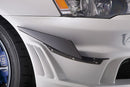 Varis Front Bumper Version 2 - Optional Single Canard, Carbon - 08-15 Mitsubishi Lancer Evolution X (CZ4A)