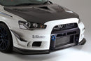 Varis Front Bumper Version 2 with FRP Super Taikyu Under Lip - 08-15 Mitsubishi Lancer Evolution X (CZ4A)
