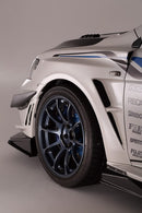 Varis Front Fender (+8mm) and Extension Cover for Use With OEM Bumper - 08-15 Mitsubishi Lancer Evolution X (CZ4A)