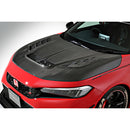 Varis Arising-1 EVO / Arising II S-Tai Cooling Bonnet (Full Carbon+ / Without Clear Finish) - 23+ Honda Civic Type R (FL5)