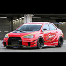 Varis Wide Body Version 2 Full Kit A, FRP - 08-15 Mitsubishi Lancer Evolution X (CZ4A)