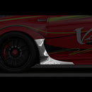 Varis Wide Body Version 2 Parts - Side Air Panel, FRP - 08-15 Mitsubishi Lancer Evolution X (CZ4A)