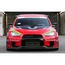 Varis Wide Body Version 2 Option - Hyper Double Canard, Carbon - 08-15 Mitsubishi Lancer Evolution X (CZ4A)