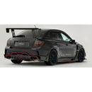 Varis Rear Diffuser, Half Carbon for Varis Ultimate Rear Bumper - 11-14 Subaru Impreza WRX STI Sedan (GVB)