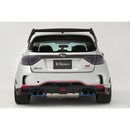 Varis Rear Diffuser, Half Carbon for Varis Ultimate Rear Bumper - Subaru GRB STI Wagon 08-14