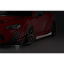 Varis Kamikaze Retrofit Component: Side Skirt Air Flowing Guards, Carbon - 17-20 Toyota GT86 (ZN6)