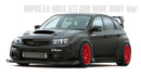 Varis Wide Body Kit D, Carbon with VSDC F/Diffuser - Subaru GRB Hatch 2009 Runduce 08-14
