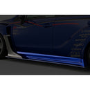 Varis Widebody Repair Parts: Side Skirts V2 for WIDE 6pcs, Carbon - 15-21 Subaru WRX/STI (VA)