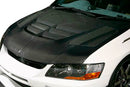 Varis Cooling Bonnet Ver 2 (Carbon Fiber) - Mitsubishi CT9A Evo VII