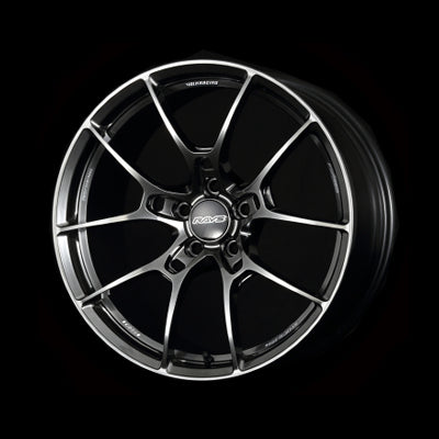 Volk Racing G025 Wheel  - 18x9.5 +22 | 5x114.3 | Shining Black Metal w/ DC Rim Edge