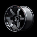 Volk Racing TE37 Saga S-Plus Time Attack Wheel - 17x8.5 +41 | 4x100 |  Black / REDOT