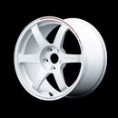 Volk Racing TE37 Saga S-Plus Time Attack Wheel - 18x8.5 +43 | 5x112 | Dash White / REDOT