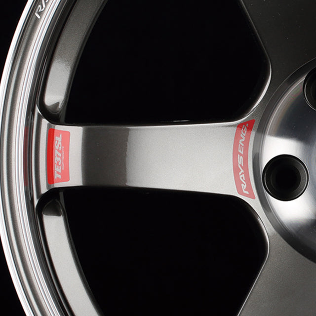 Volk Racing TE37 Saga SL 17/18" Small Spoke Sticker Set (2 Pieces / Red)