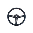 Works Bell Classical Steering Wheel (340mm) - Black Leather / Red Stitching