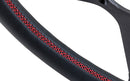 Works Bell Classical Steering Wheel (340mm) - Black Leather / Red Stitching