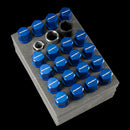 WedsSport 2-Piece Shell Type Racing Lock Bolt Set - Blue / 14x1.25