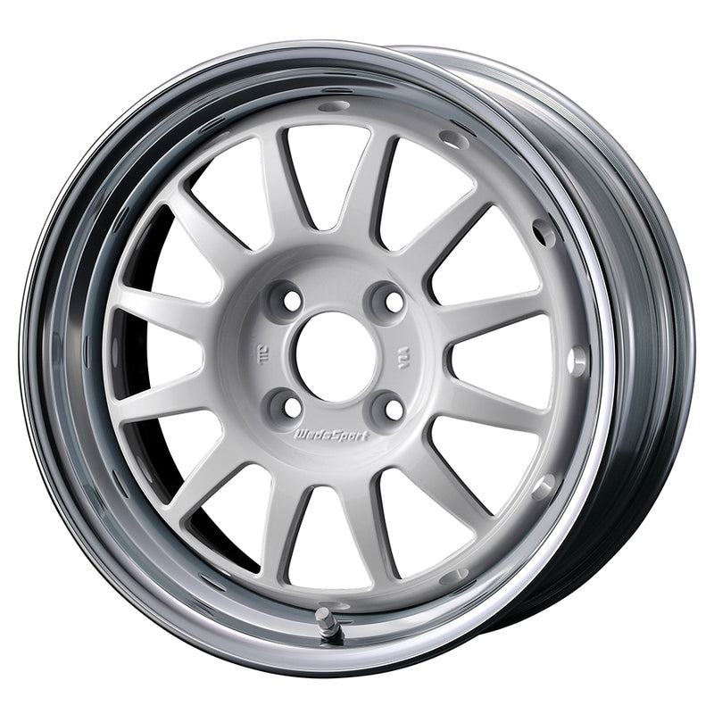 WedsSport Racing 2-Piece Wheel - 15x6.5 / Offset +34 / 4x100 (White)