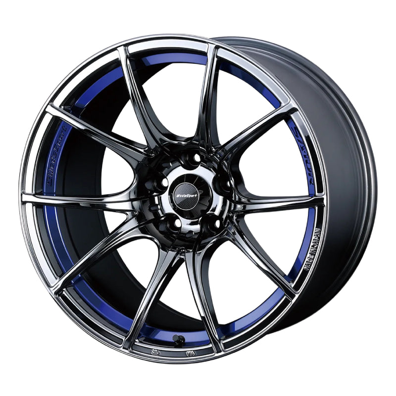 WedsSport SA-10R Wheel (Face RR) - 18x10.5 / Offset +12 / 5x114.3 (Blue Light Chrome)