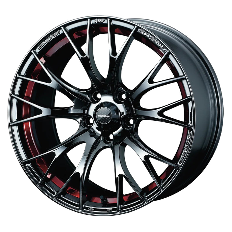 WedsSport SA-20R Wheel (Face F) - 18x7.5 / Offset +45 / 5x114.3 (Red Light Chrome)