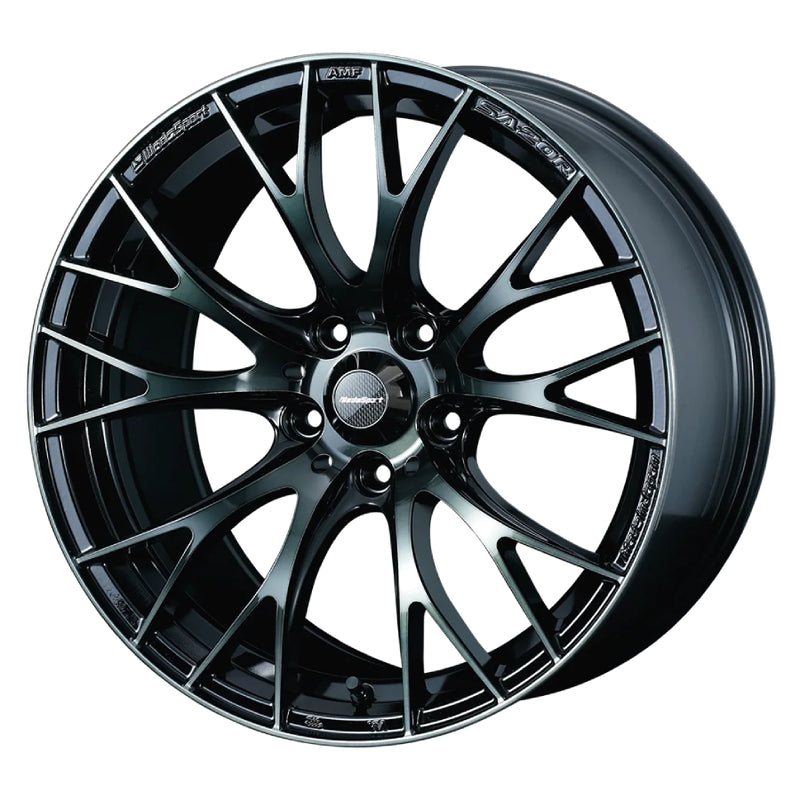 WedsSport SA-20R Wheel (Face R) - 18x9.5 / Offset +45 / 5x100 (Weds Black Clear)