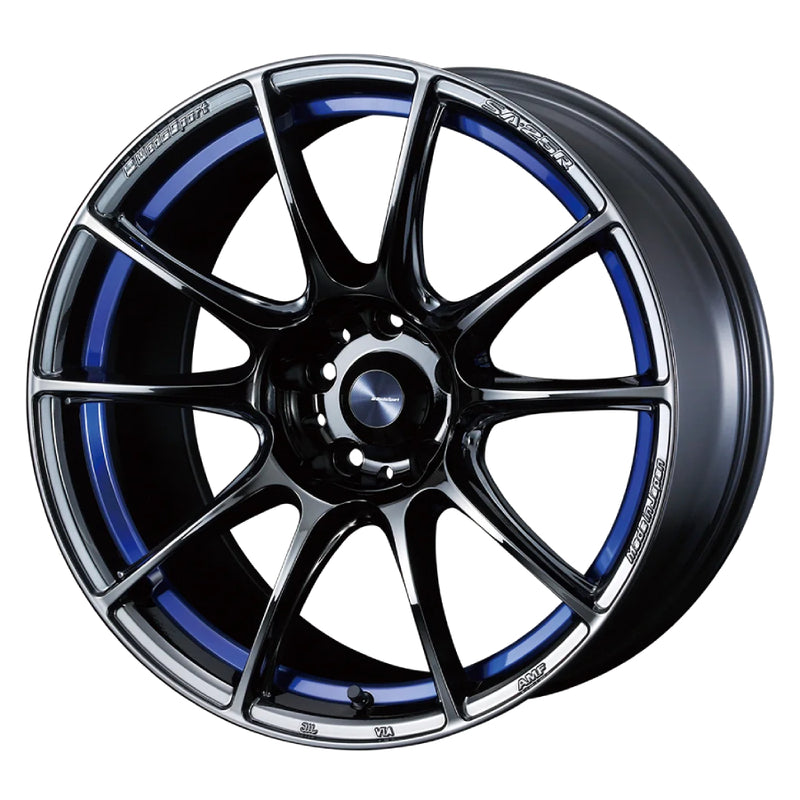 WedsSport SA-25R Wheel - 18x9.5 / Offset +38 / 5x114.3 (Blue Light Chrome II)