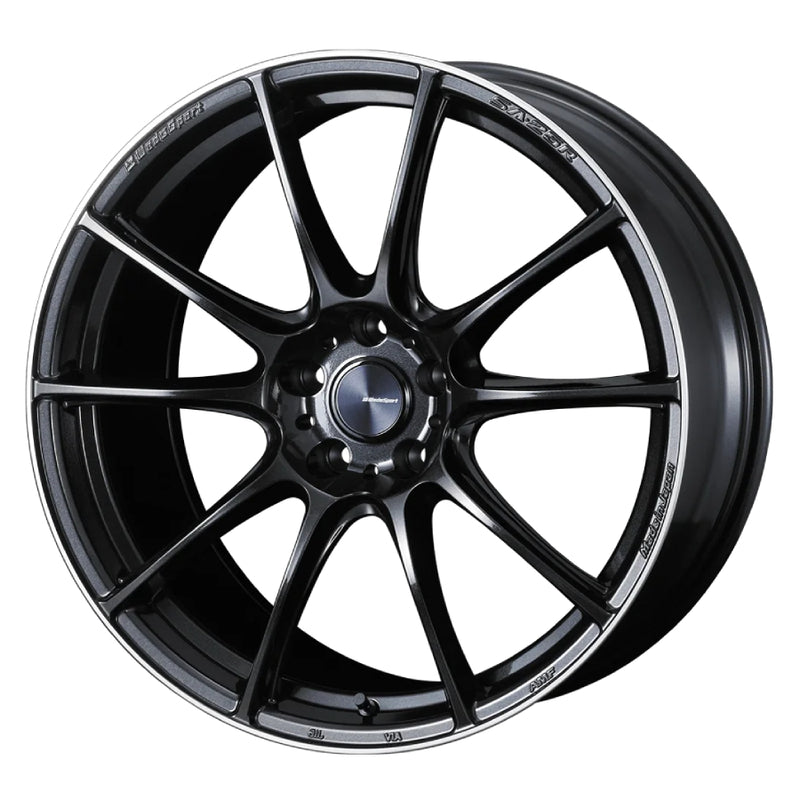 WedsSport SA-25R Wheel - 19x8.5 / Offset +45 / 5x112 (Metal Black)