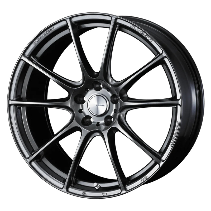 WedsSport SA-25R Wheel - 19x8.5 / Offset +45 / 5x114.3 (Platinum Silver Black)