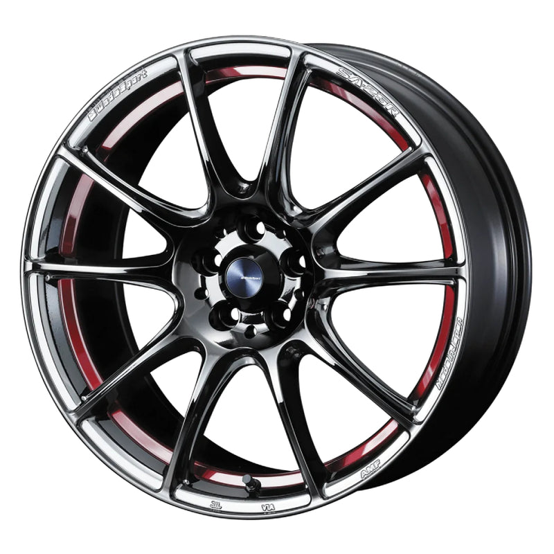 WedsSport SA-25R Wheel - 18x8.5 / Offset +45 / 5x100 (Red Light Chrome)