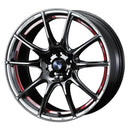 WedsSport SA-25R Wheel - 18x8.0 / Offset +45 / 5x114.3 (Red Light Chrome)