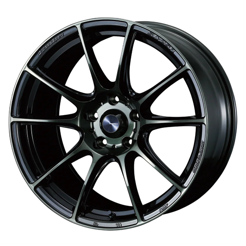 WedsSport SA-25R Wheel - 18x9.5 / Offset +38 / 5x114.3 (Weds Black Clear)